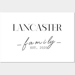 Lancaster Family EST. 2020, Surname, Lancaster Posters and Art
